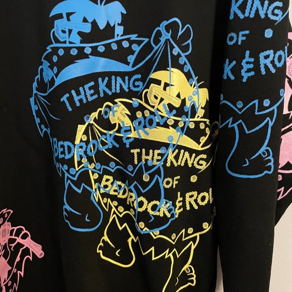 Jeremy Scott The King of Bedrock and Roll Graphic Hoodie - Picture 4 of 9
